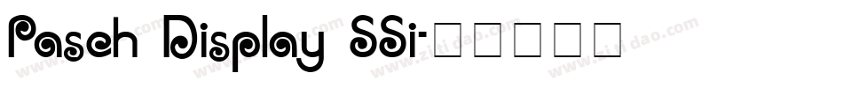 Pasch Display SSi字体转换